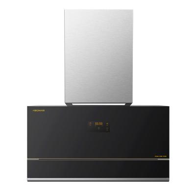 China Hotel factory direct sales of the latest suction kitchen range side hood with led lighting and automatic cleaning hood for sale