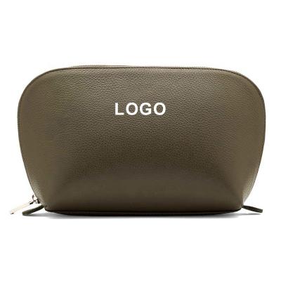 China High Quality Custom Made Leather Stylish Vegan PU Leather Makeup Bag Cosmetic Packaging Bags Private Label Cosmetic Pouch Bag Wholesale for sale