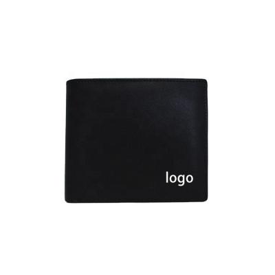 China New Custom Fashion RFID Wallet Classic Short Leather Wallet For Men for sale