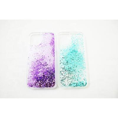 China Soft Hot Selling TPU+PC Customized Quicksand Liquid TPU Mobile Phone Cases Shockproof Glitter Phone Case For iphone 12 for sale