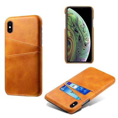 China Custom PU Leather Cell Phone Wallet Case Card Holder Shockproof Leather iPhone 11 Cover Case For iPhone X/8 Phone Case for sale