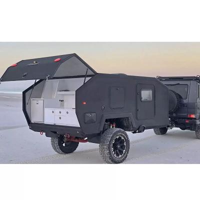 China HIGH QUALITY OEM offroad travel trailer factory price teardrop pod caravan for sale