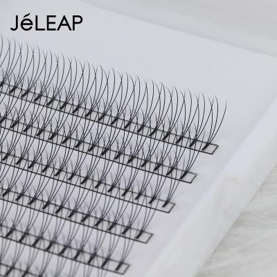 China Light Korean fiber ODM/OEM premade eyelash extensions high quality custom length volume 3d fan eyelash extension for sale