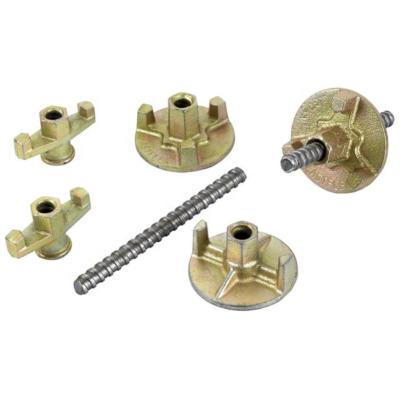 China Formwork D12 D17 D20 Formwork Tie Rod Wing Nut Concrete Wall Tie Rod System for sale