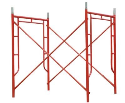 China H Frame / Ladder Scaffolding Construction Main System Galvanized for sale