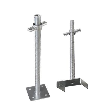 China Construction Galvanized Building Jacks Scaffolding Base Steel Jacks for sale