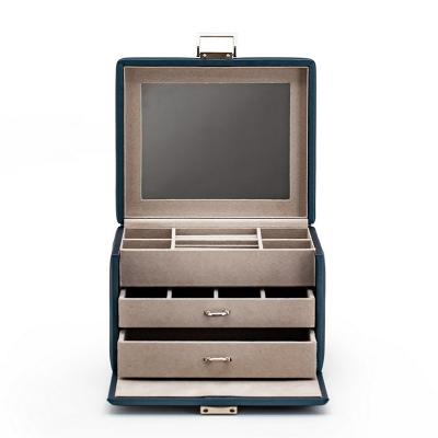 China Luxury Customized Earring Jewelry Box Travel Jewelry Box for sale