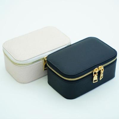 China Luxury Small Travel Jewelry Box Leather Wholesale for sale