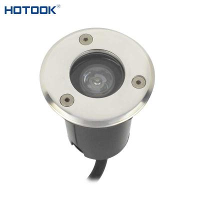 China LANDSCAPE HOTOOK Mini 1W LED Inground Partner Light With Lens IP67 Waterproof 12V Underground Light for sale