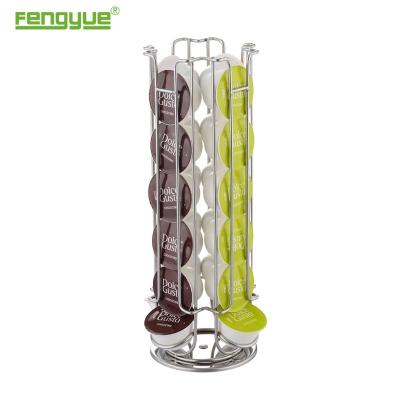 China Rotating Fengyue Coffee Capsule Pod Stand Holder For Dolce Enthusiasm Capsules for sale