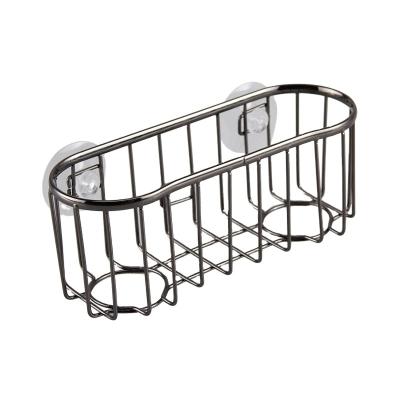 China Sustainable Kitchen Sink Suction Rack For Sponges, Scrubbers, Soap - Stainless Steel for sale