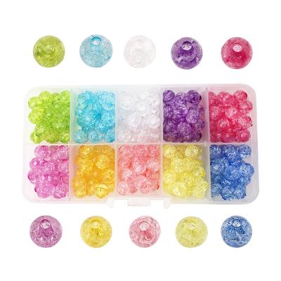 China Fashionable Jewelry Findings Color Around Loose Acrylic Bead Crinkle Bead Spacer Beads For Jewelry Making Diy Accessories for sale