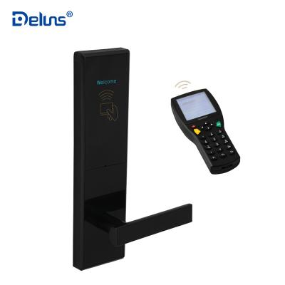 China Wide Application Security Mifare T57 Electronic Smart Card Door Lock Deluns Hotel Digital Lock for sale