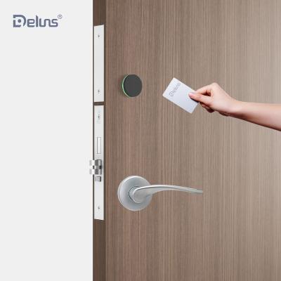 China hotel door lock Deluns offline and online electric lock smart wifi hotel security with special design for sale