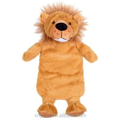 China Warm Lion Stuffed Animals Water Bottle Cover /plush Warm Water Bottle Cover for sale