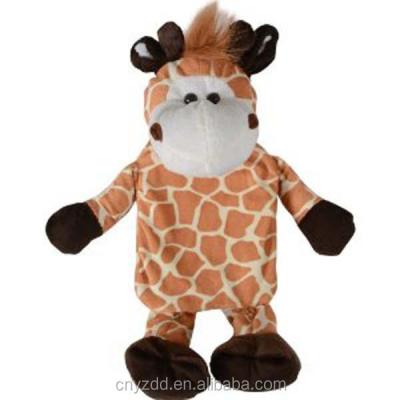 China Warm Plush /plush Animals Giraffe Skin Cover Water Bottle Cover for sale