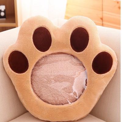 China Love Paw Style Sole Stuffed Bear Massage Paw Sole Cute Warm Hand Rest Cushion Dolls Toys Hand Warmer Toys Plush for sale