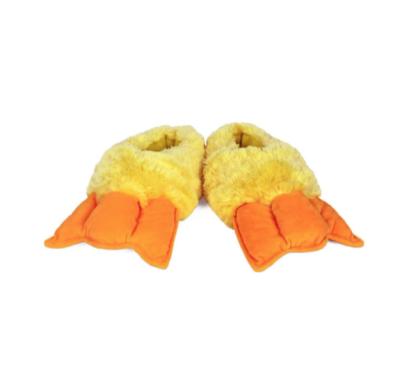 China Indoor Duck Feet Slippers - plush bird animal slippers for sale