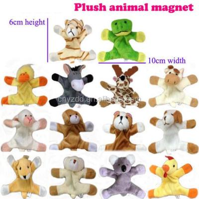 China plush toy fridge magnet/cheap plush animal fridge magnet/plush toy fridge magnet for sale