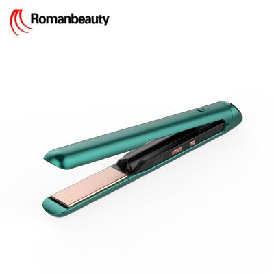 China USB Hair Straightener Hotel Brand Name Iron Straightener LCD Display Wireless Flat Hair Straightener for sale