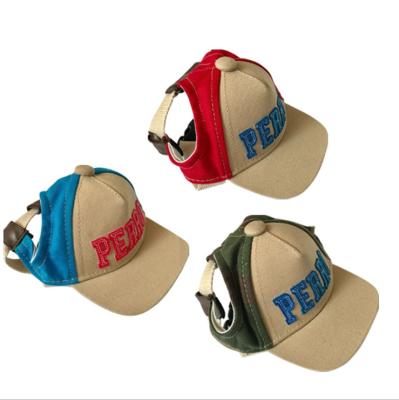 China New Design Sustainable Pet Accessories Cute Dog Cap And Pet Adjustable Outdoor Baseball Cap for sale