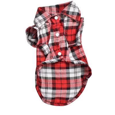 China Stocked Hot Sale Dog Cloth Pet Costume Cute Puppy Clothes Shirt Blue Red Color for sale