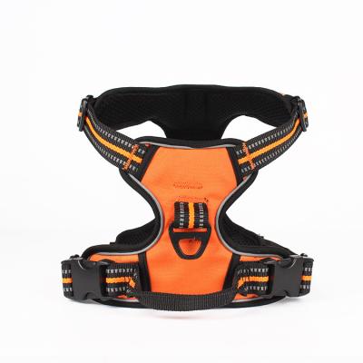 China Padded Oxford Material Hot Sale Fashion Dog Safety Harness Belt for sale