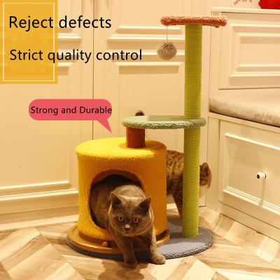 China Funny Frame Scratcher Cat Tree Climbing Cat Tower Mouse Toy Cat Amazon Hot Viable Wholesale Goods Sisal for sale