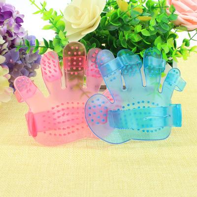 China Hot Stocked New Product Silicone Massage Pet Bath Mitts/Durable Pet Grooming Mitts Brush For Dog And Cat for sale