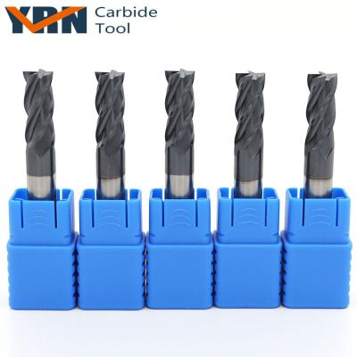 China YRN D12x75mm Side/Straight Face Step Shoulder Endmills Cutting Tool 4 Flute HRC45 Solid Carbide Milling Cutter End Mill for sale