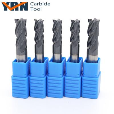 China YRN D14x100mm 4 Slot Tungsten Carbide Endmill Cutter Milling Cutters HRC45 Side Face Step Shoulder/Straight End Mill for sale