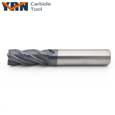 China YRN Cheap YRN Straight Side/Slot Face Step Shoulder Grade 4mm High Quality HRC45 Tungsten Carbide 4 Flute Solid End Mill for sale