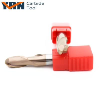 China Side Face Step Shoulder/Right Solid Carbide End Mill Cutter YRN Fresa HRC55 Slotted Ball Nose End Mills for sale