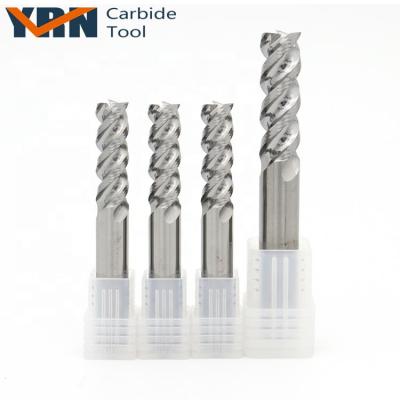 China Side Face Step Shoulder CNC Milling Tool / Straight Slot YRN New Design U Shape 3 Flute Solid Carbide End Mill For Aluminum for sale