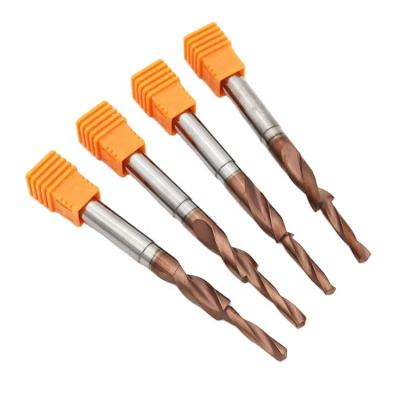 China Metal Drilling CNC 4mm 8mm CNC Drill Bits Carbide Drill Bits With Step Flute Drill Bit for sale