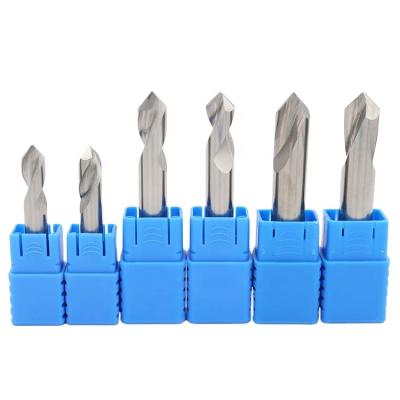 China Metal Drilling Cnc Point Drilling Bits Solid Carbide Edges Spot Drill Bit For Metal for sale