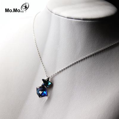 China Trendy Hot Sale Design Fashion Crystal Pendant Necklace Jewelery For Gift for sale