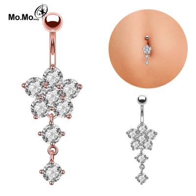 China Fashion Luxury Personalized Clip On Belly Button Rings Body Jewelry For Women for sale