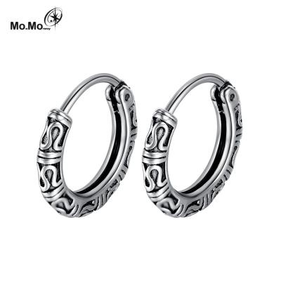 China Fashionable Wholesale Price Gold Stainless Steel Hoop Earrings Jewelry Circle Stud Earrings For Women Mens for sale