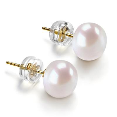 China Women Jewelry Statement CLASSIC Natural Freshwater Gold Plated Pearl Stud Earrings for sale