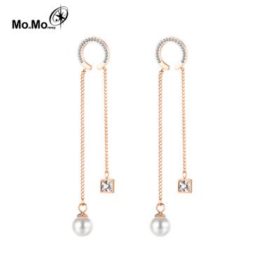 China 2021 TRENDY Manufacturer Custom Gold Plated Stainless Steel Earring Jewelry For Women for sale