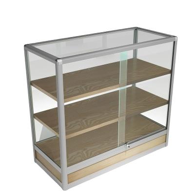 China Healthy Commercial Building Use Aluminum Frame Glass Display Cabinet Glass Shop Showcase for sale