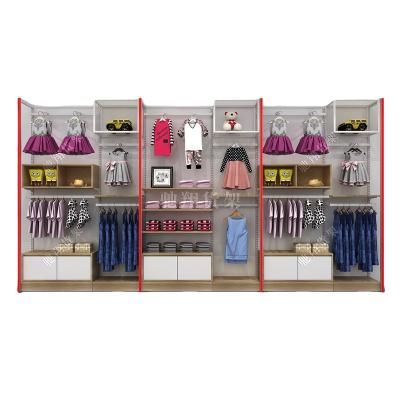 China Single-Sided Display Rack For Children's Clothing Store /Multi-functional Store Display Cabinet In Mother And Baby Collection for sale