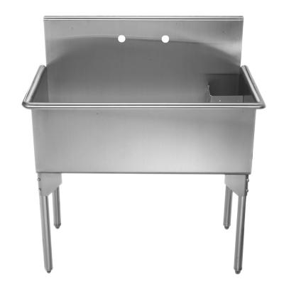 China Without Faucet Compartment Stainless Steel Commercial Self Service Sink for sale