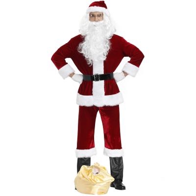 China Fashional Plus Size Christmas Costume Adult Cosplay Men's New Year's Day Christmas Dress Up Costume for sale