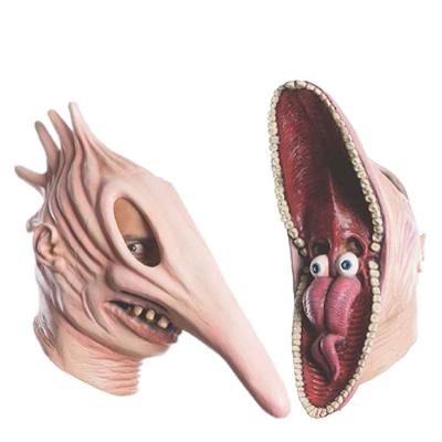 China Halloween Styles Adam And Barbara Mask Latex Headgear Halloween Costume Horror Props Cosplay Latex Mask for sale