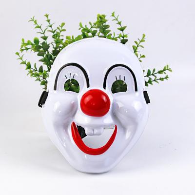 China Halloween Styles Disguise Funny Red Nose PVC Mask Bar Party Performance Props Clown Character Halloween Mask for sale