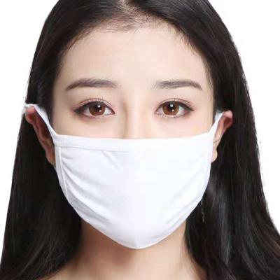 China Fashionable Wholesale White Blank Blank Mask Of Diy Outdoor And Indoor Party Mask Sublimation Polyester Anti-dust for sale