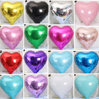 China Colorful Love Advertising Toy/Gift Toy/Pomotional Toy/Rose Gold Silver Pink Blue Decoration Mylar Shaped Balloon 18 Inch Heart Foil Balloon Decoration for sale