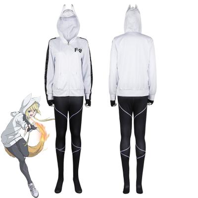 China Long Sleeve Zipper Cloak Tights Suit Halloween Party Cosplay Costume Kemono Jihen Manga Cosplay Kon Costume Top Anime Sleeve for sale